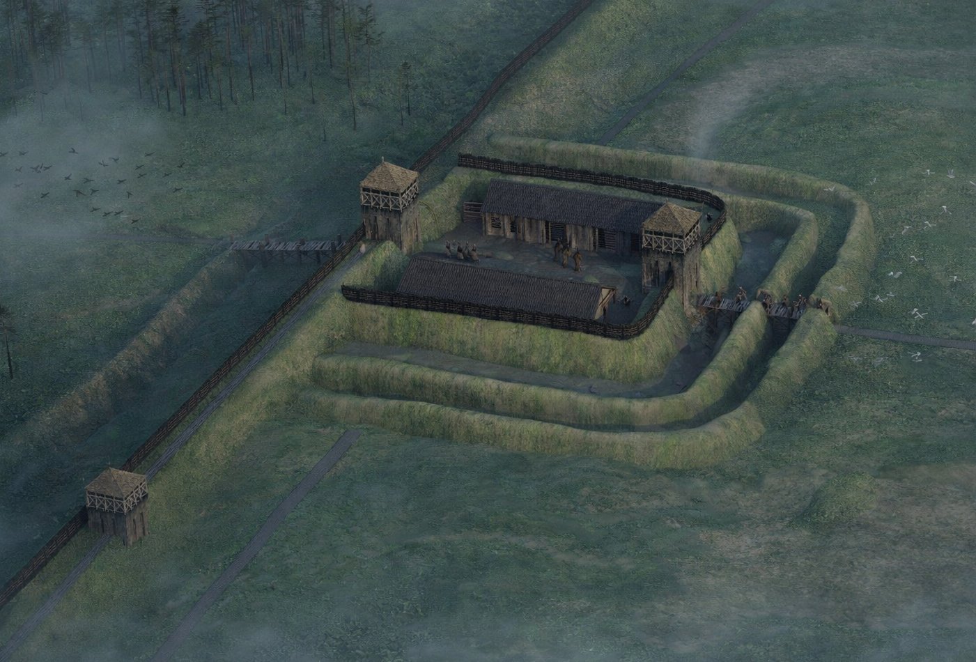 Roman fortlet from the Antonine Wall discovered beneath residential gardens