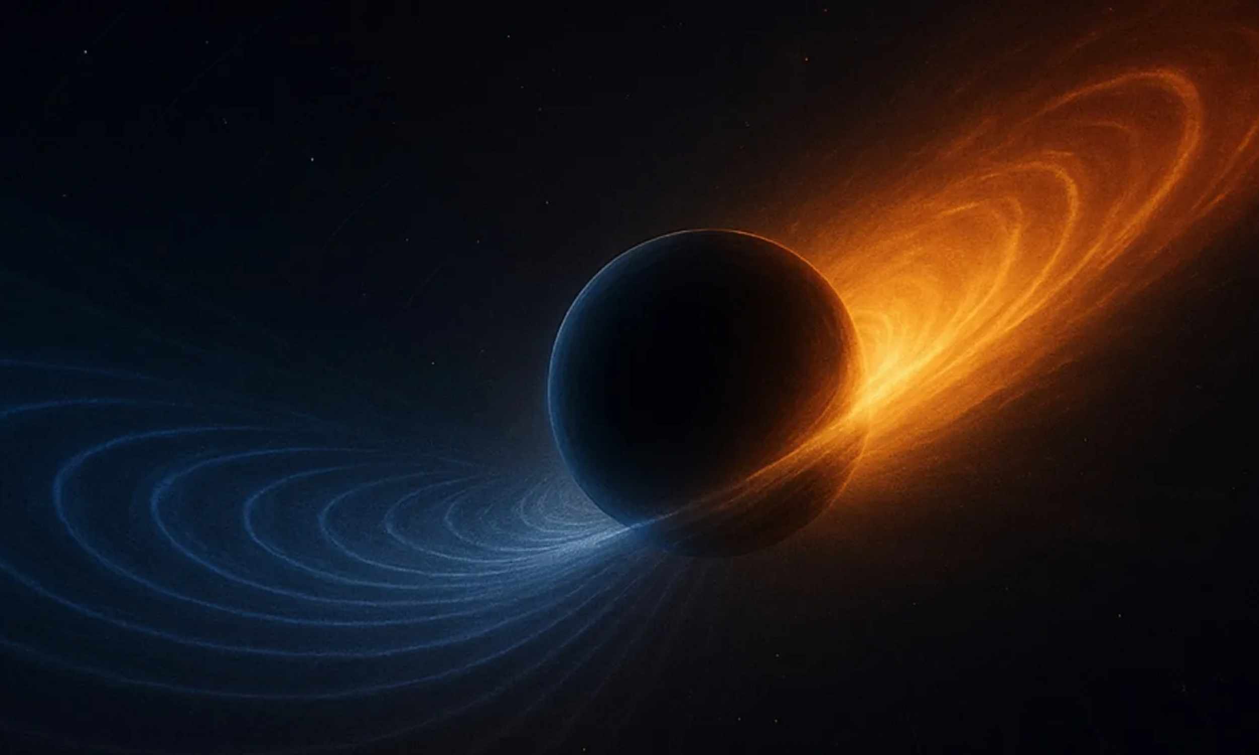 Black hole seen escaping after a collision for the first time