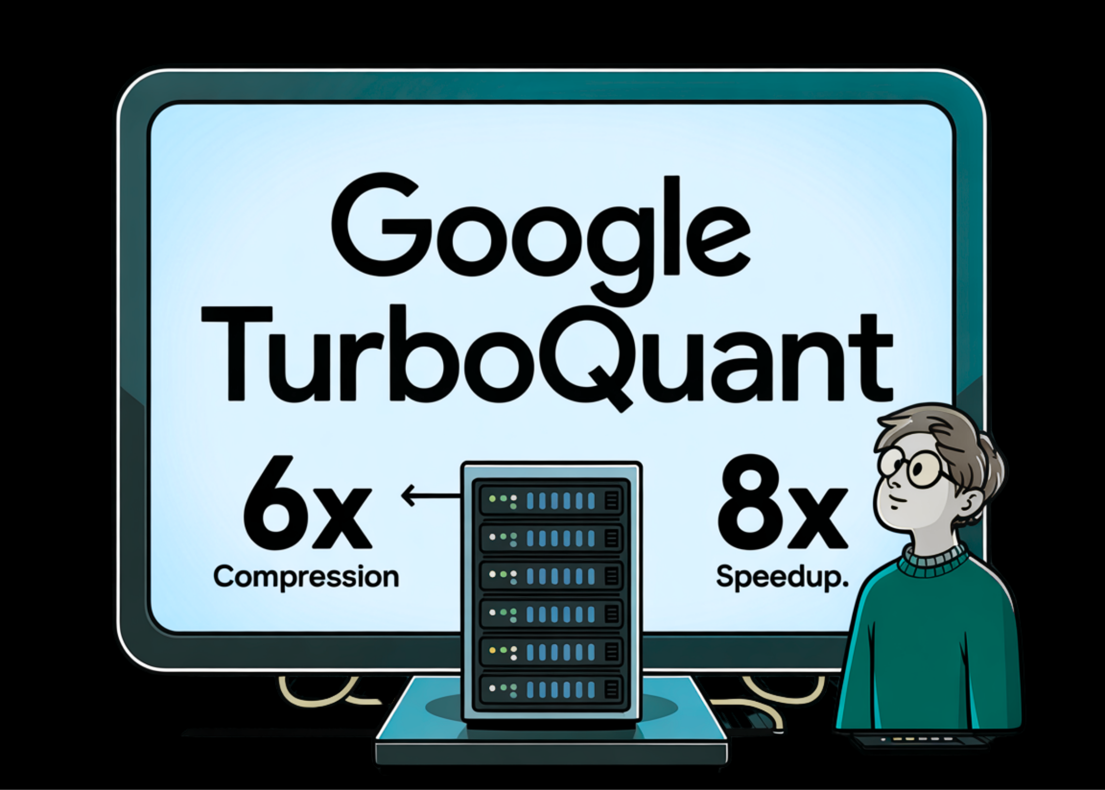 Google Introduces TurboQuant: A New Compression Algorithm that Reduces LLM Key-Value Cache Memory by 6x and Delivers Up to 8x Speedup, All with Zero Accuracy Loss