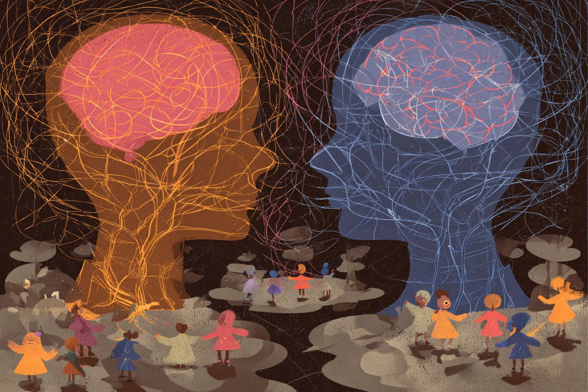 How Brains Sync for Group Survival