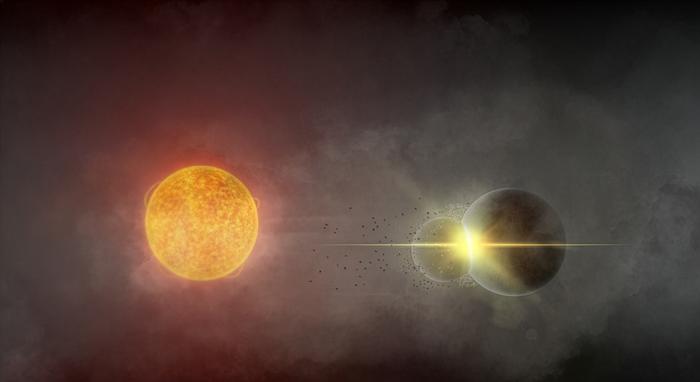 Astronomers Witness Rare Collision of Two Distant Planets