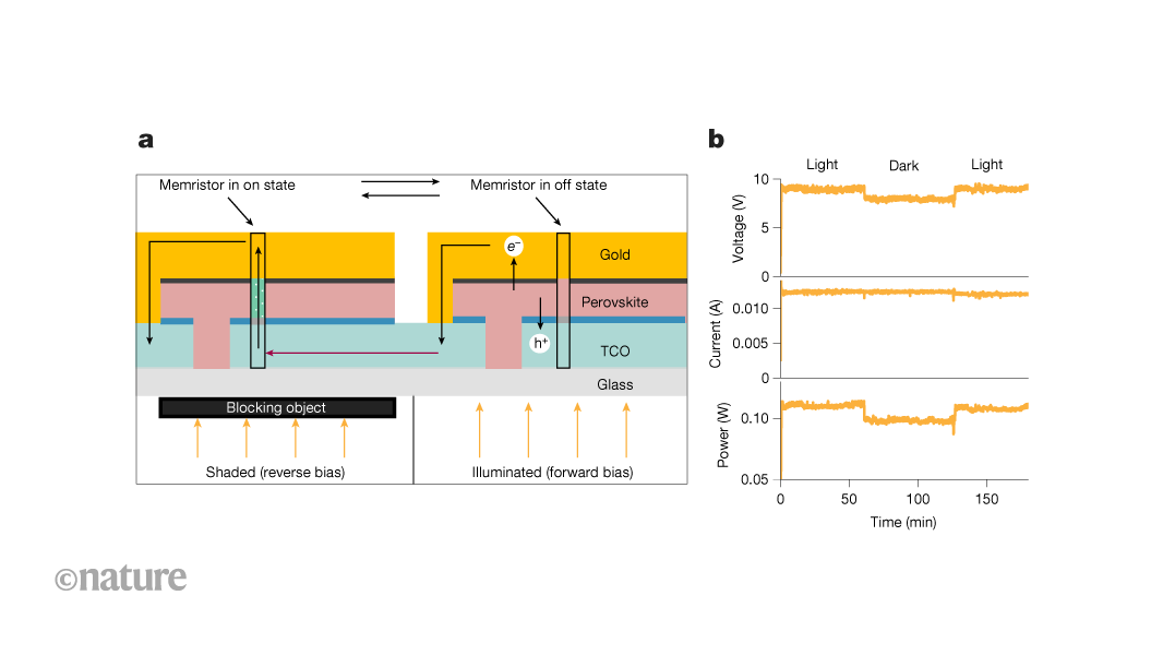 Redirecting current solves a shadowy problem faced by perovskite solar cells