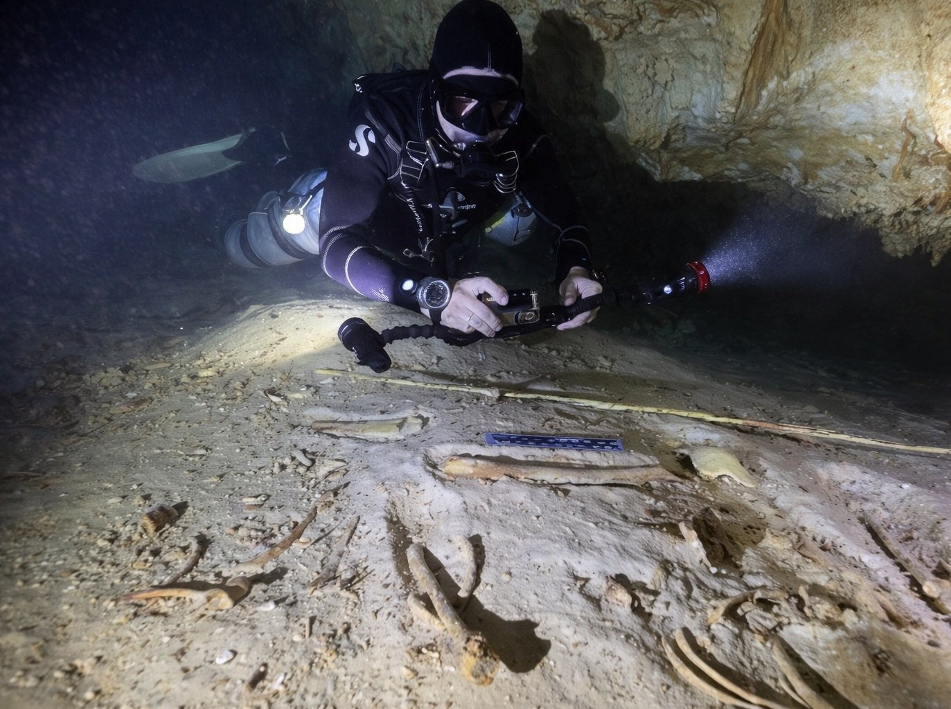 Submerged cave remains point to an 8,000-year-old burial site