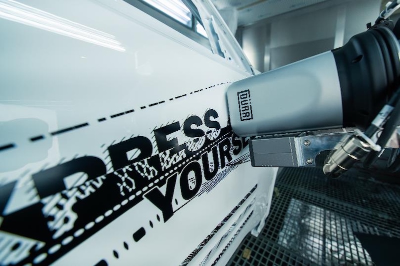 Dürr unveils robotic system that prints custom designs on vehicle bodies