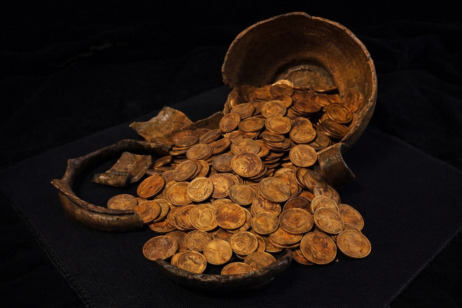 Archaeologists reveal major hoard of Imperial Russian gold