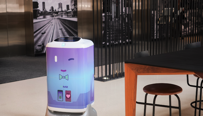 Hôtel Monville upgrades room-service robot with Pudu Flashbot system