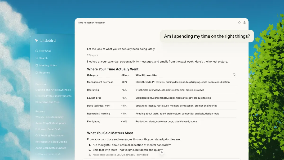 Littlebird raises $11M for its AI-assisted ‘recall’ tool that reads your computer screen