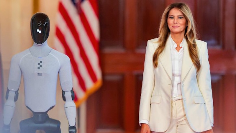 Melania Trump presents humanoid robot at White House, highlights role of AI in education and careers
