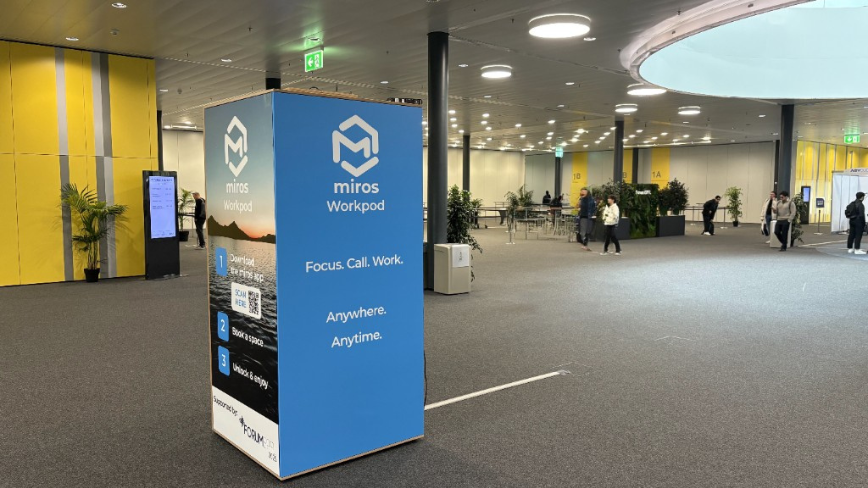 Swiss startup miros raises €1.1M for bookable workpods