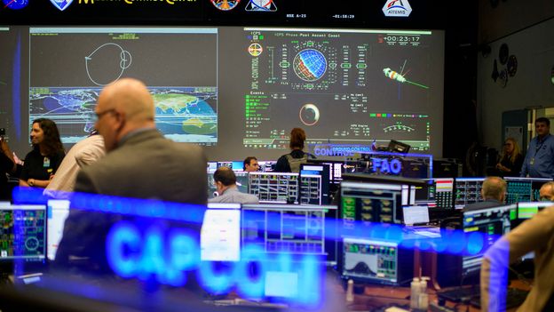 The nerve centre running a new mission to the Moon
