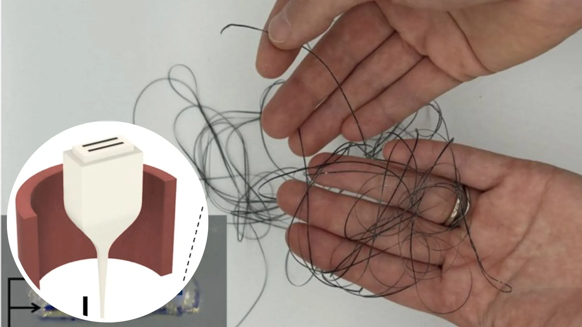Hair-thin actuator fiber can help make robots, body-conforming wearables