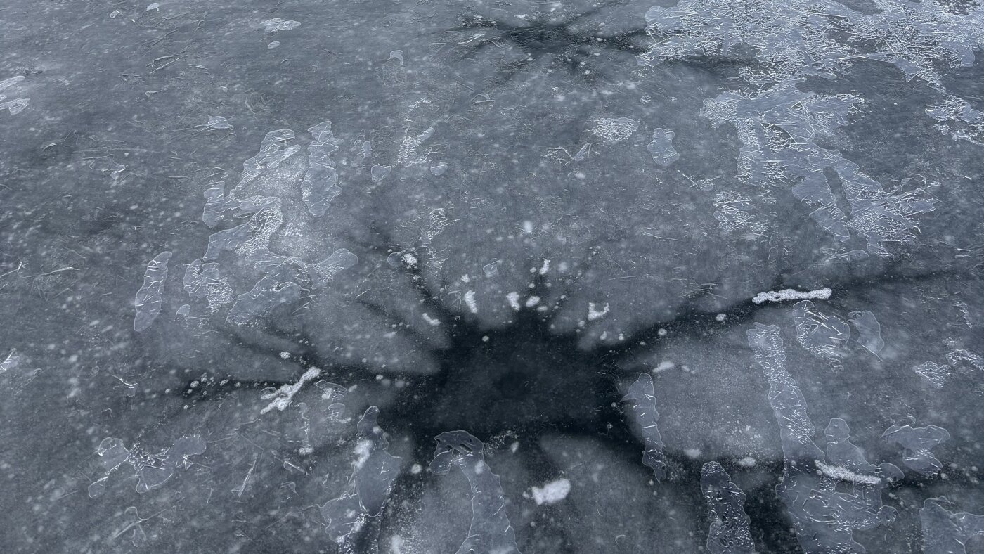 Lake ice mystery–what are these stars? : Short Wave : NPR