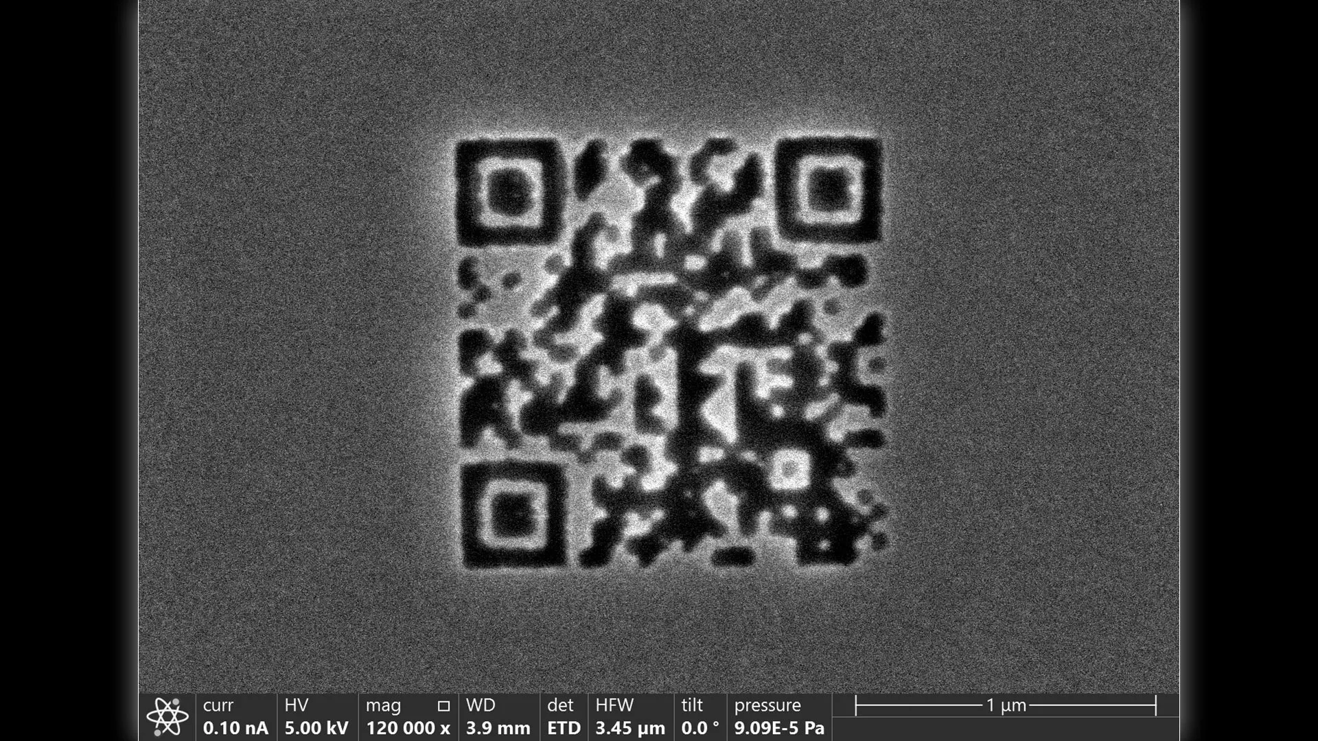World’s smallest QR code, smaller than bacteria, could store data for centuries