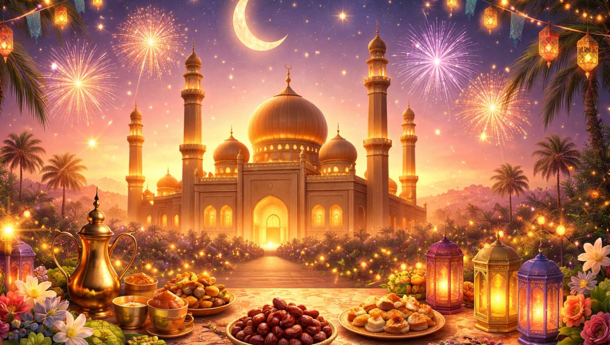Happy Eid ul-Fitr 2026 Messages: Share WhatsApp Wishes, Greetings, Instagram Captions & Images To Celebrate Eid