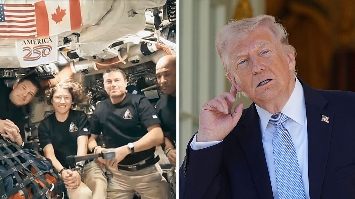 Silence is golden: Embarrassing moment as Artemis II astronauts give Trump the silent treatment