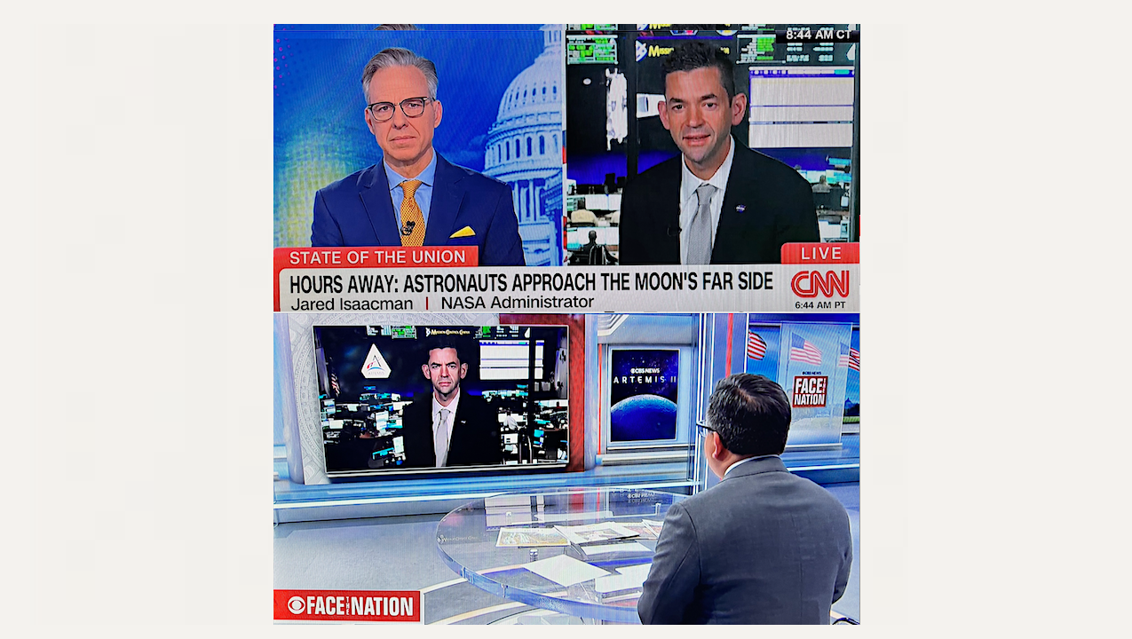 Isaacman on CNN and CBS