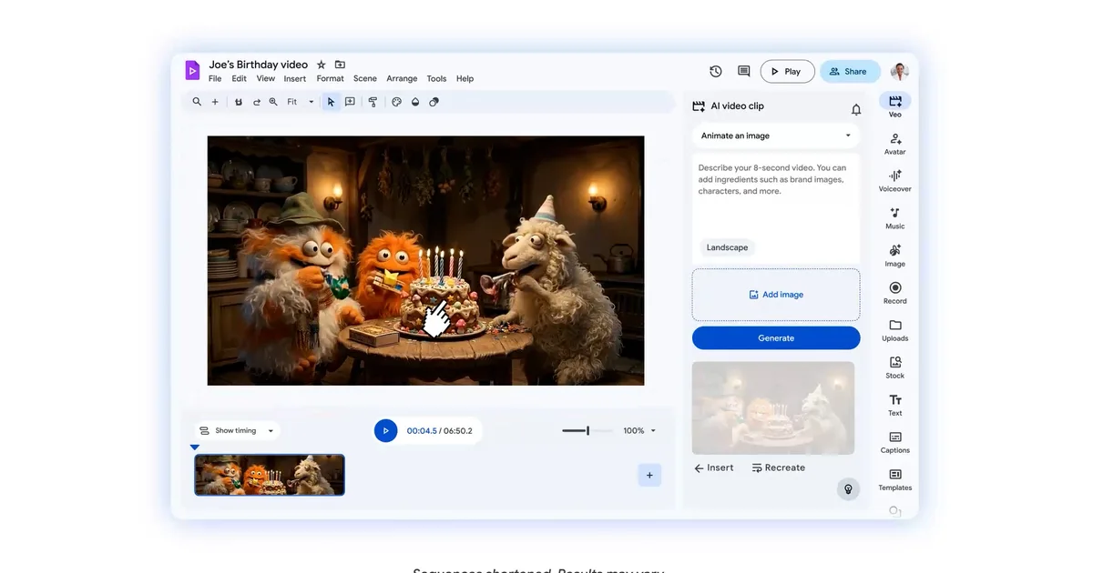 Google Vids gets a big AI push to ease video generation with some cool new tricks