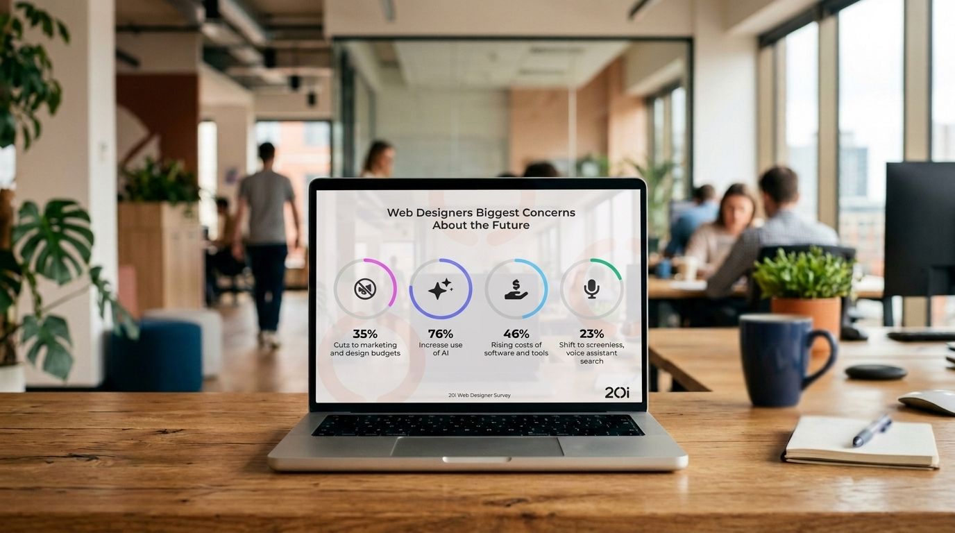 AI in web design: 75% of developers fear AI more than budget