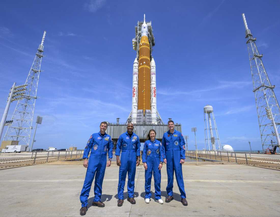 NASA Artemis II astronauts about to moon launch : NPR